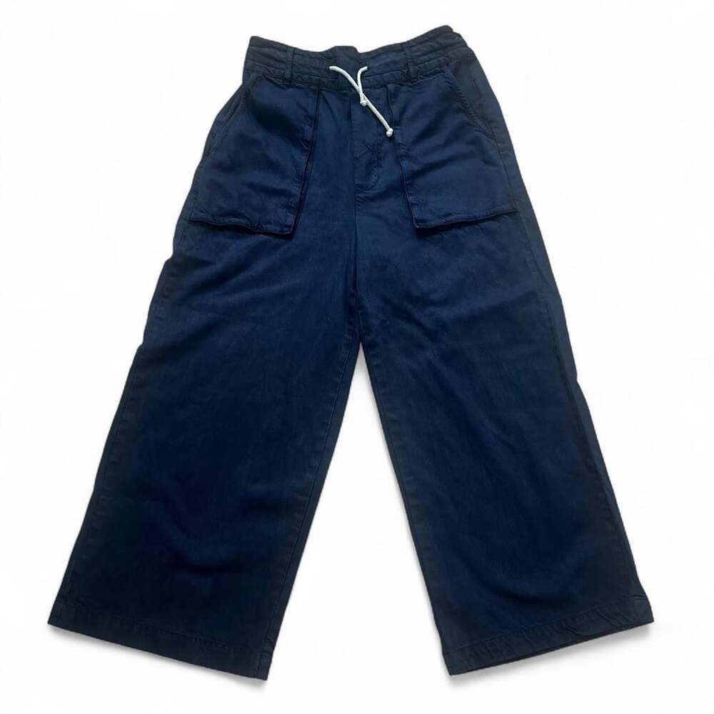 YFB Clothing Washed Mineral Navy Wide Leg Pants